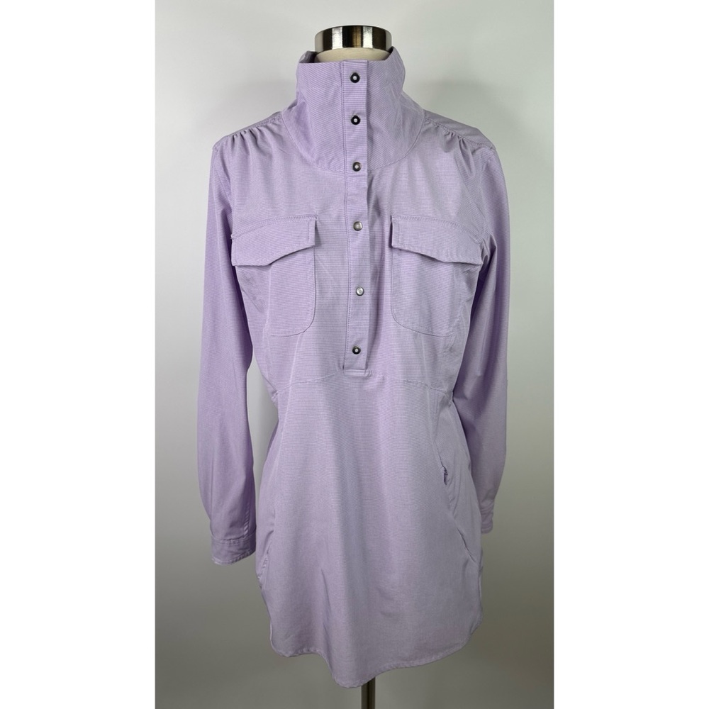 Duluth Trading Co. Outdoor roll tab sleeve half button up Women's Top